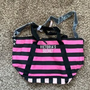 Victoria's Secret Striped Duffle Bag